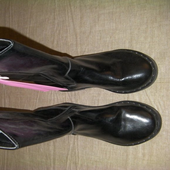 Girls Black Boots size 3 - Picture 1 of 3